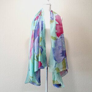 Klaus Duffy Large Floral Scarf